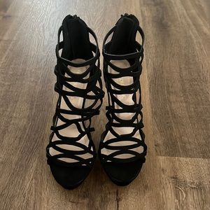 MARCOREPUBLIC Alexandra Womens Open Toe High Heels Platform